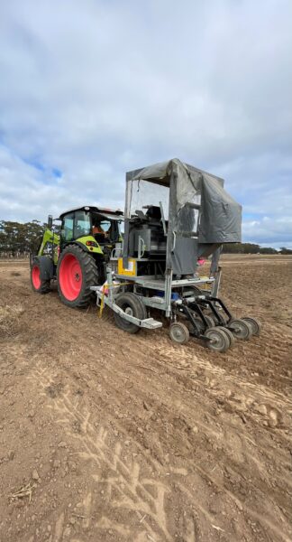 Sowing underway in the GRDC UOA Farming Systems trial at Streatham