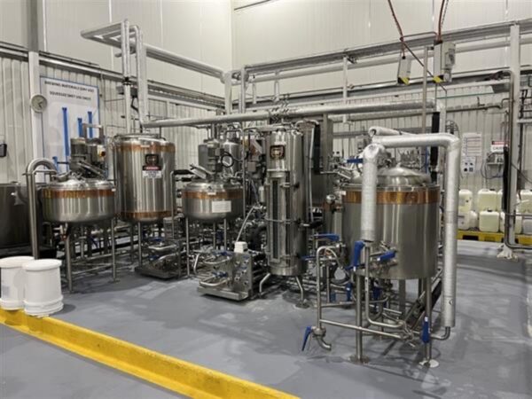 Brewing equipment at Asahi used for the pilot brewing of pilot and commercially malted barley lines submitted for evaluation.