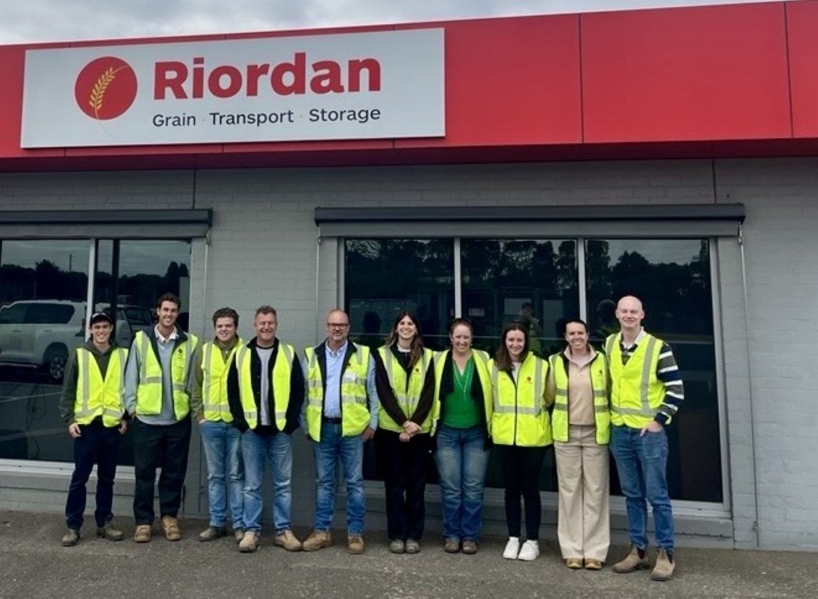 Edit The team visiting Riordan Grains at their Lara facilities and offices. Edit The team visiting Riordan Grains at their Lara facilities and offices.
